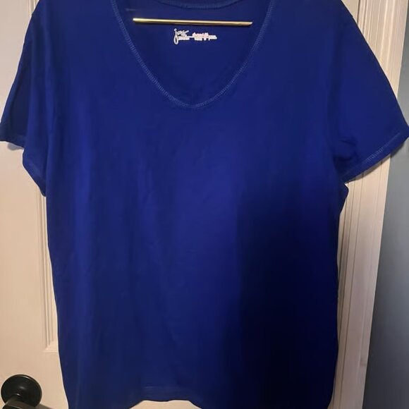 Just My Size Tops - Women’s Blue JMS T-Shirt Size 1XL